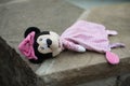 Minnie mouse plush abandoned in the street