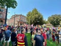 Mulhouse, France - June 6 2023 : People for Strike in Mulhouse CGT Protests for Retirement Rights