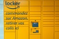 Amazon locker machine at the supermarket gallery