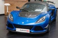 Blue Lotus exige front at retailer showroom