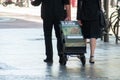 Mulhouse - France - 14 October 2018 - Jehovah witnesses walking