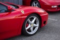 Closeup of Ferrari F360 modena parked in the street Royalty Free Stock Photo