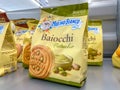 Mulino Bianco Barilla pistachio Baiocchi cookies in packages