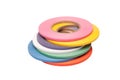 Mulitcolored plastic tape Royalty Free Stock Photo