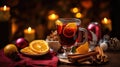 Mulled wine adds warmth to the holiday table, a festive tradition for Christmas