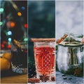Mulled Wine Collage Royalty Free Stock Photo