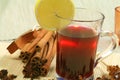 Mulled wine with spices