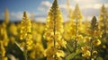 Mullein flowers bloom in an explosion of delicate colors.