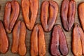 Mullet roe, Flatlay Royalty Free Stock Photo