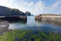 Mullion Cove Cornwall UK the Lizard peninsula Mounts Bay near Helston Royalty Free Stock Photo