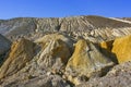 Mullock hill behind open-pit in Bor, Serbia