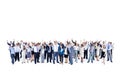 Mullti-ethnic group business person hands up Concept Royalty Free Stock Photo