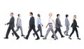 Mullti-ethnic group business person walking Concept Royalty Free Stock Photo