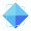 Multangular geometric shape design Royalty Free Stock Photo
