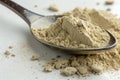 Multani mitti powder on a flat spoon Royalty Free Stock Photo