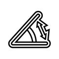 multi angle adjustment line icon vector illustration Royalty Free Stock Photo
