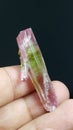 Multi bi color mineral Tourmaline crystal specim