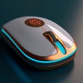 Multi-button computer mouse with a customizable scroll wheel for personalized control.