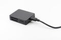 A multi card reader with usb cable Royalty Free Stock Photo