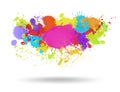 Multi color blots background