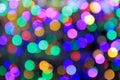 Multi color bokeh, Defocused light for christmas, new year and funny holiday background