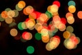 Multi color bokeh, Defocused light for Christmas, New year and funny holiday background