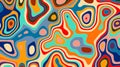 Multi-color divorces blobs. Warped lines colorful background. Modern abstract creative backdrop with multicolor variable width Royalty Free Stock Photo