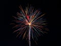 Multi Color Fireworks Display Royalty Free Stock Photo