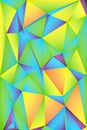 Multi-color geometric triangular low poly abstract background Royalty Free Stock Photo