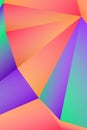 Multi-color geometric triangular low poly abstract background Royalty Free Stock Photo