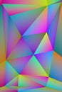 Multi-color geometric triangular low poly abstract background Royalty Free Stock Photo