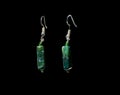 Multi color  Green Moss Agate Gem Stone Jewelry Earring  semi precious Royalty Free Stock Photo