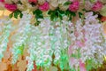 Multi color Hand made paper flower, Wedding decoration and colorful wedding stage in Bangladesh