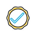 Multi color icon for Okay, acceptance and survey