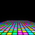 Multi color lights floor