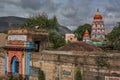 Multi Color Painted Shree Harihareshwar temple Complex Wai, Royalty Free Stock Photo