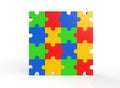 Multi-color puzzle Royalty Free Stock Photo