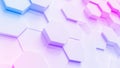 Multi color technology hexagon pattern background Royalty Free Stock Photo