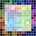 Multi color tile square mosaic - tepmplate