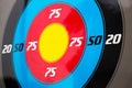 Multi-colored target close-up Royalty Free Stock Photo
