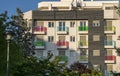 Multi-colored balconies