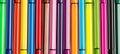 Multi-colored ball pens background