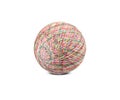 Multi-colored ball thread isolated on white Royalty Free Stock Photo