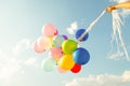 multi colored balloons of festival, celebration, birthday