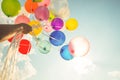 multi colored balloons of festival, celebration, birthday