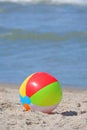 Multi Colored beach ball Royalty Free Stock Photo