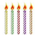 Multi Colored Birthday Candles