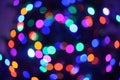 Multi colored Bokeh ovals