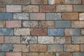 Multi-colored brick work texture Royalty Free Stock Photo