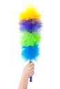Multi-colored brush for cleaning the dust Royalty Free Stock Photo